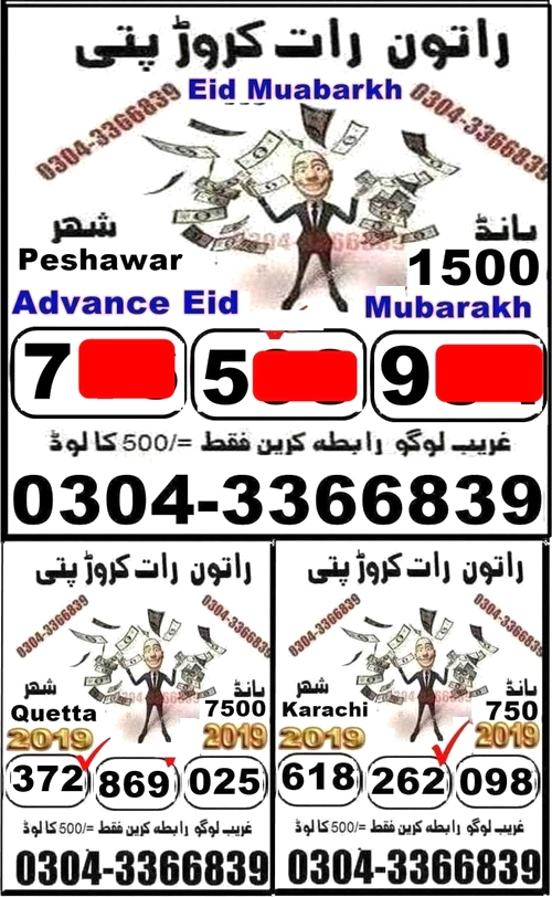 Guess Papers All Prizebond
