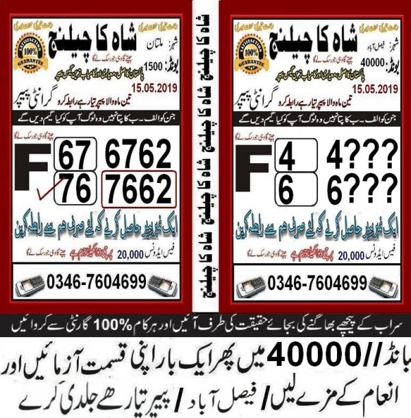 Guess Papers All Prizebond