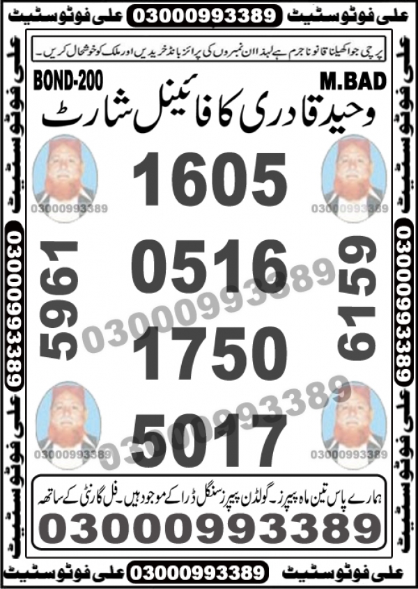 Guess Papers All Prizebond