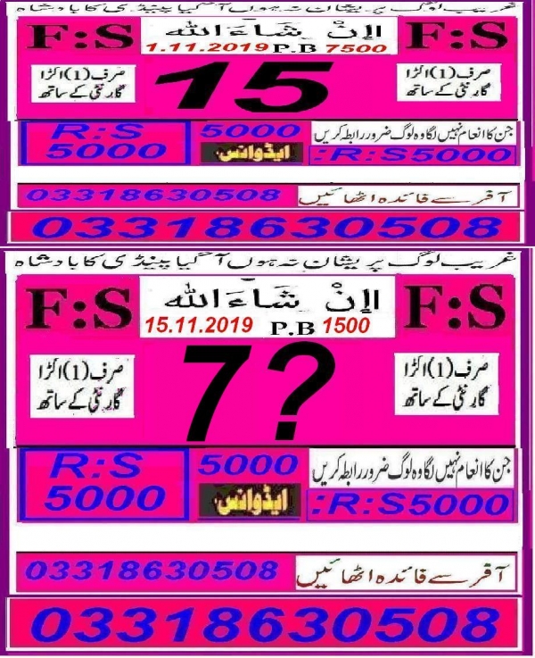 Guess Papers All Prizebond