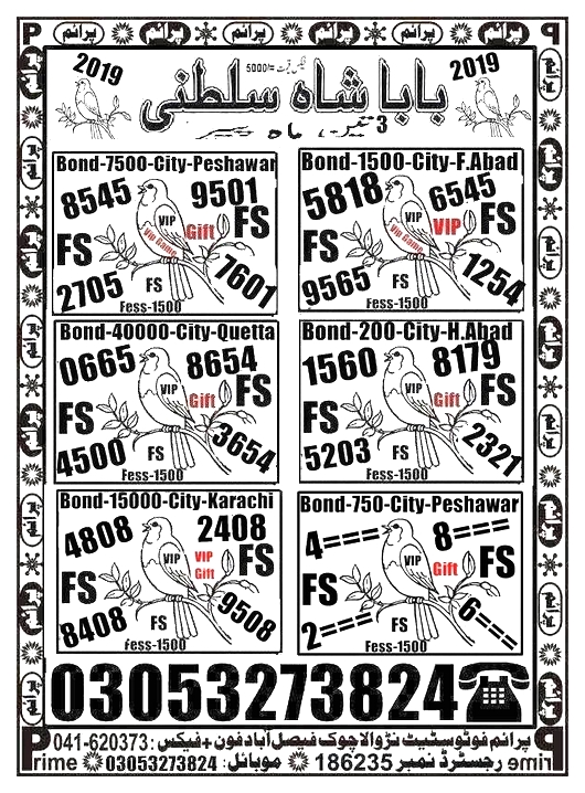 Guess Papers All Prizebond