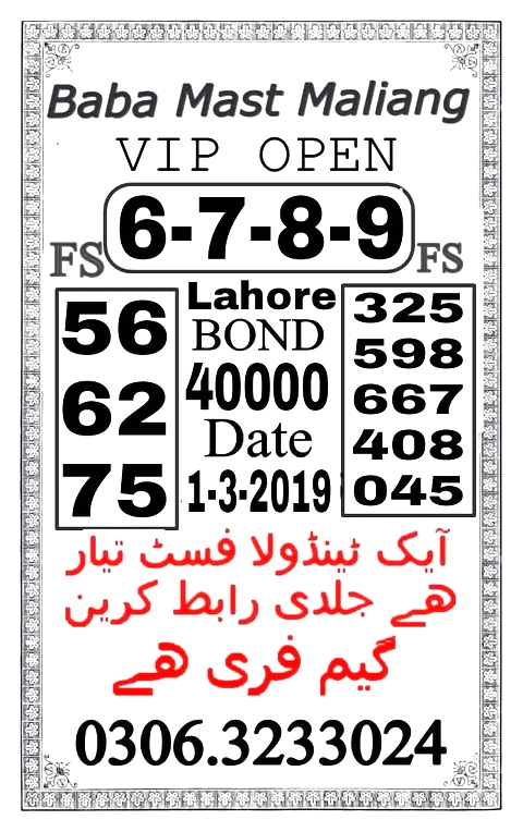 Guess Papers All Prizebond
