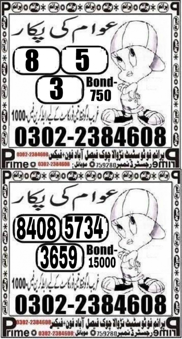 Guess Papers All Prizebond