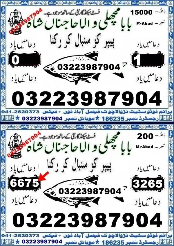 Guess Papers All Prizebond