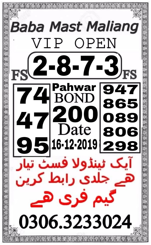 Guess Papers All Prizebond